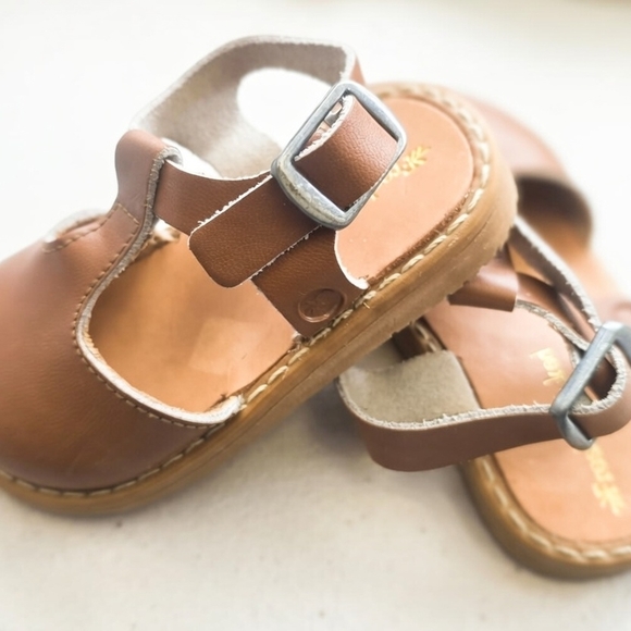 Freshly Picked Kids Brown Sandals - Picture 2 of 4